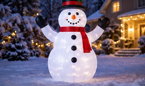 Aufblasbare Schneemänner